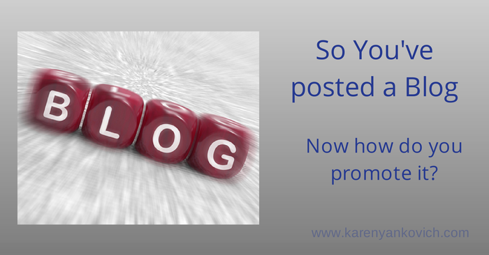 Karen Yankovich | How To Promote Your Blog 2